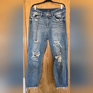 Judy Blue Boyfriend Jeans in Classic Blue